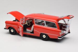 Opel Rekord P1 Caravan Feuerwehr Neuenkirchen Minichamps 1:18 180043291 Druckguss — Bild 5 von 8