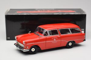Opel Rekord P1 Caravan Feuerwehr Neuenkirchen Minichamps 1:18 180043291 Druckguss — Bild 8 von 8