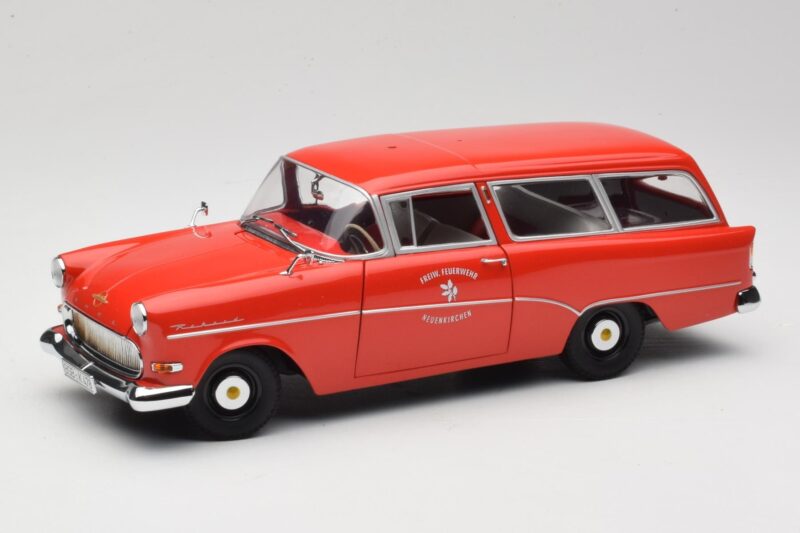 Opel Rekord P1 Caravan Feuerwehr Neuenkirchen Minichamps 1:18 180043291 Druckguss