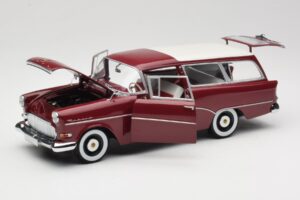 Opel Rekord P1 Caravan Rot Minichamps 1:18 180043211 Druckguss — Bild 2 von 8