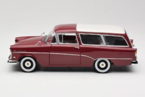 Opel Rekord P1 Caravan Rot Minichamps 1:18 180043211 Druckguss — Bild 4 von 8