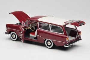 Opel Rekord P1 Caravan Rot Minichamps 1:18 180043211 Druckguss — Bild 5 von 8