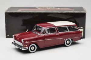 Opel Rekord P1 Caravan Rot Minichamps 1:18 180043211 Druckguss — Bild 8 von 8