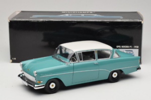 Opel Rekord P1 Türkisblau Minichamps 1:18 180043200 Druckguss — Bild 8 von 8