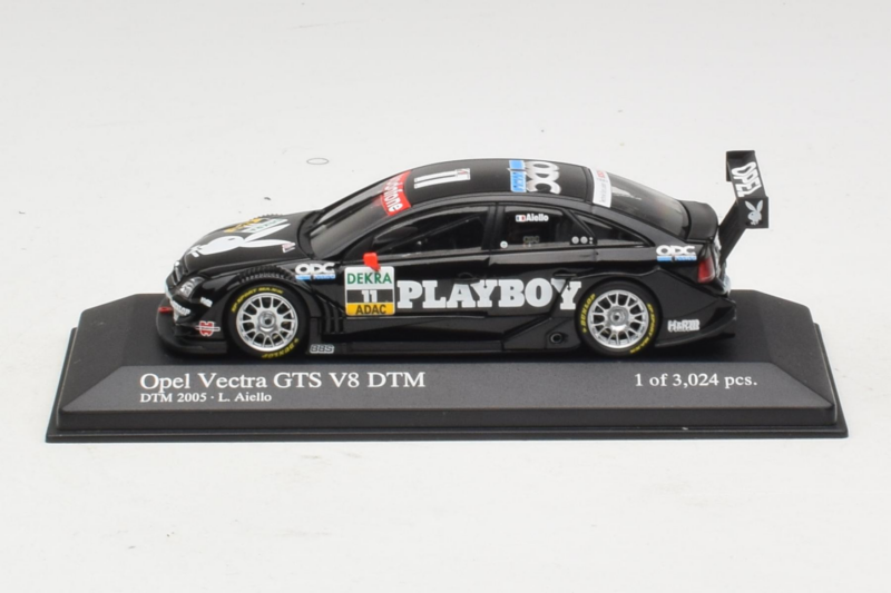 Opel Vectra GTS V8 #11 Playboy L. Aiello DTM 2005 Minichamps 1:43 436054611 Druckguss