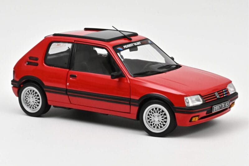 Peugeot 205 GTi 1.9 PTS Deco Vallelunga Rot Norev 1:18 184846 Druckguss