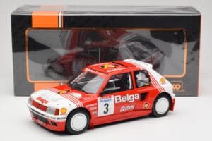 Peugeot 205 T16 #3 B. Darniche / A. Mahe Rally Ypres 1985 IXO 1:18 18RMC135 Druckguss — Bild 6 von 6