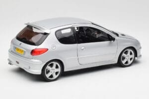 Peugeot 206 RC Aluminium Silber Norev 1:18 184726 Druckguss — Bild 3 von 8