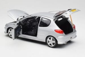 Peugeot 206 RC Aluminium Silber Norev 1:18 184726 Druckguss — Bild 5 von 8