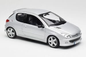 Peugeot 206 RC Aluminium Silber Norev 1:18 184726 Druckguss — Bild 6 von 8