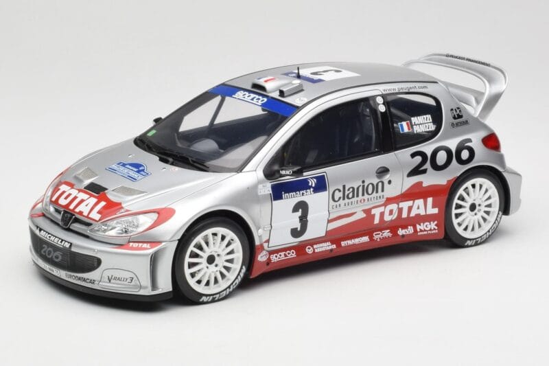 Peugeot 206 WRC #3 G. Panizzi / H. Panizzi Rally Tour de Corse 2002 Otto 1:18 OT1085 Resin