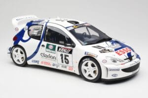 Peugeot 206 WRC G. Panizzi / H. Panizzi Tour de Corse 1999 Otto 1:12 G081 Resin — Bild 4 von 6