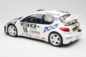 Peugeot 206 WRC G. Panizzi / H. Panizzi Tour de Corse 1999 Otto 1:12 G081 Resin — Bild 5 von 6
