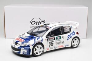 Peugeot 206 WRC G. Panizzi / H. Panizzi Tour de Corse 1999 Otto 1:12 G081 Resin — Bild 6 von 6