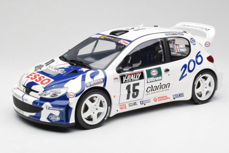 Peugeot 206 WRC G. Panizzi / H. Panizzi Tour de Corse 1999 Otto 1:12 G081 Resin