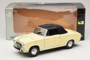 Peugeot 403 Cabriolet Beige Welly 1:18 12551HW Druckguss — Bild 6 von 6