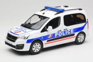 Peugeot Partner Police Blau Norev 1:18 184891 Druckguss