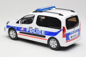 Peugeot Partner Police Blau Norev 1:18 184891 Druckguss — Bild 5 von 6