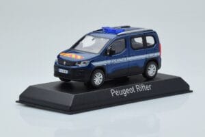 Peugeot Rifter Gendarmerie Otremer Blau Norev 1:43 479064 Druckguss — Bild 2 von 4