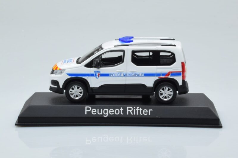 Peugeot Rifter Police Municipale Weiß Norev 1:43 479067 Druckguss