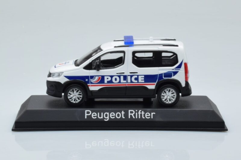 Peugeot Rifter Police Nationale Weiß Norev 1:43 479065 Druckguss