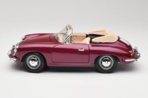 Porsche 356B Cabriolet Aubergine Bburago 1:18 3021-M4 Druckguss — Bild 4 von 8