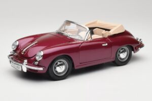 Porsche 356B Cabriolet Aubergine Bburago 1:18 3021-M4 Druckguss
