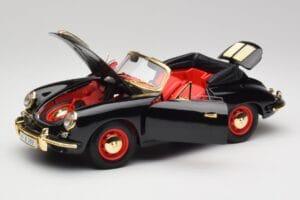 Porsche 356B Cabriolet Schwarz Bburago 1:18 3031D Druckguss — Bild 2 von 8