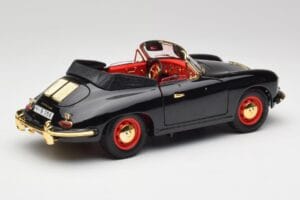 Porsche 356B Cabriolet Schwarz Bburago 1:18 3031D Druckguss — Bild 3 von 8