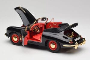 Porsche 356B Cabriolet Schwarz Bburago 1:18 3031D Druckguss — Bild 5 von 8