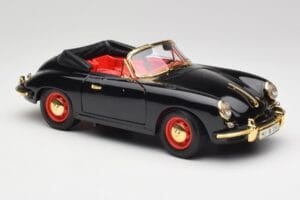 Porsche 356B Cabriolet Schwarz Bburago 1:18 3031D Druckguss — Bild 6 von 8