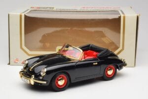 Porsche 356B Cabriolet Schwarz Bburago 1:18 3031D Druckguss — Bild 8 von 8
