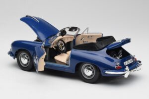 Porsche 356B Cabriolet Blau Bburago 1:18 3051 Druckguss — Bild 5 von 8