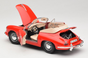 Porsche 356B Cabriolet Rot Tchibo 1:18 45703 Druckguss — Bild 5 von 8