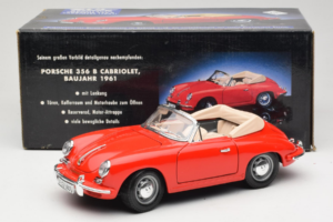 Porsche 356B Cabriolet Rot Tchibo 1:18 45703 Druckguss — Bild 8 von 8