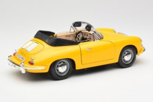 Porsche 356B Cabriolet Gelb Bburago 1:18 3031 Druckguss — Bild 3 von 8