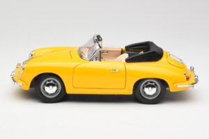 Porsche 356B Cabriolet Gelb Bburago 1:18 3031 Druckguss — Bild 4 von 8