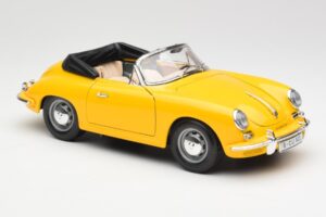 Porsche 356B Cabriolet Gelb Bburago 1:18 3031 Druckguss — Bild 6 von 8