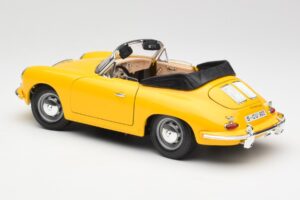 Porsche 356B Cabriolet Gelb Bburago 1:18 3031 Druckguss — Bild 7 von 8