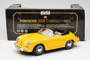 Porsche 356B Cabriolet Gelb Bburago 1:18 3031 Druckguss — Bild 8 von 8