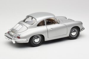 Porsche 356B Silber Bburago 1:18 3021-M1 Druckguss — Bild 3 von 8