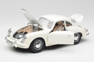 Porsche 356B Weiß Bburago 1:18 3021-M3 Druckguss — Bild 2 von 8