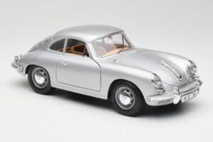 Porsche 356B Silber & Braunes Interieur Bburago 1:18 3021-M2 Druckguss — Bild 6 von 8