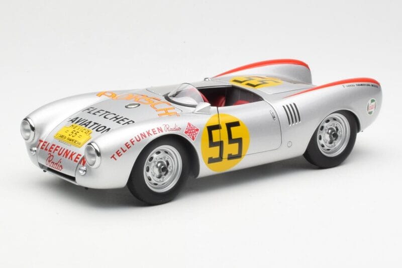 Porsche 550-1500 RS Spyder #55 H. Herrmann Carrera Panamericana 1954 AUTOart 1:18 85470 Druckguss