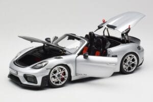 Porsche 718 Spyder RS Weissach Pack GT-Silver Metallic Norev 1:18 187270 Druckguss — Bild 2 von 8