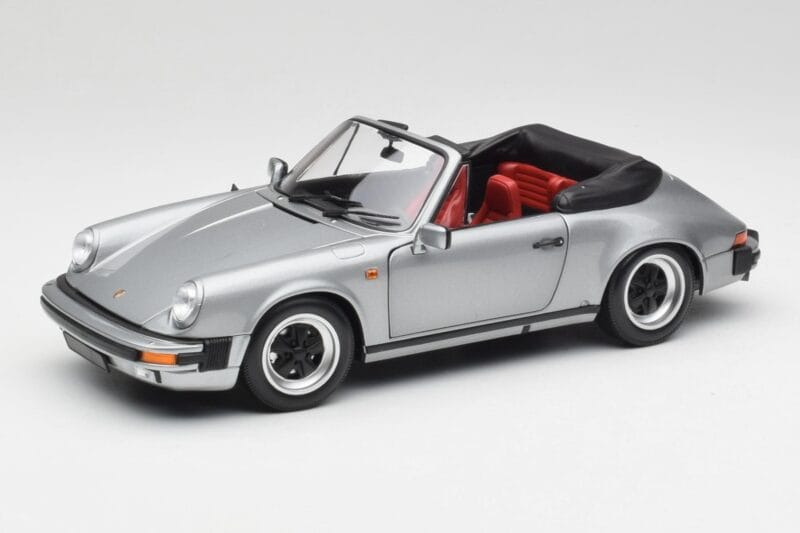Porsche 911 930 Carrera 3.2 Cabriolet Grau Metallic Minichamps 1:18 100063034 Druckguss