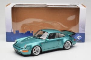 Porsche 911 964 Turbo Wimbledon Green Metallic Solido 1:18 S1803407 Druckguss — Bild 8 von 8