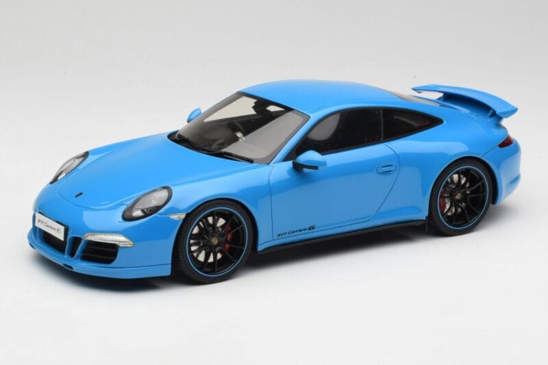 Porsche 911 991 Carrera 4S Aerokit Blau GT Spirit 1:18 GT085 Resin