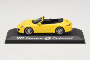 Porsche 911 991 Carrera 4S Cabriolet Gelb Minichamps 1:43 WAP0201120C Druckguss