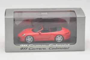 Porsche 911 991 Carrera Cabriolet Rot Minichamps 1:43 WAP0200120C Druckguss — Bild 4 von 4